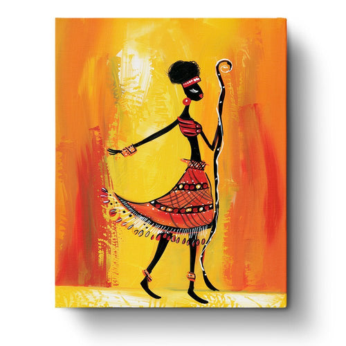 Enchanting African Woman with Magical Staff - miicreative
