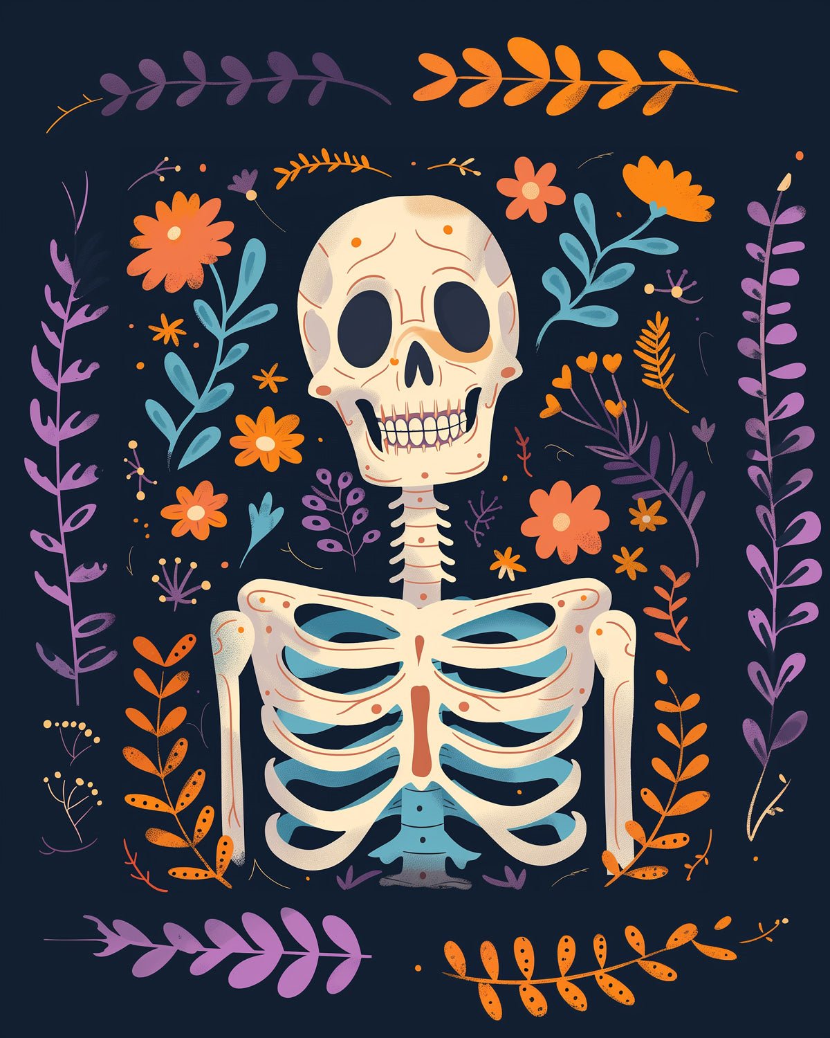Everlasting Petals - Skeleton - miicreative - Paint by Numbers fixed Kit