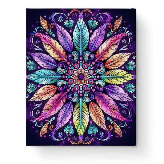 Feathered Harmony - Mandalas - miicreative