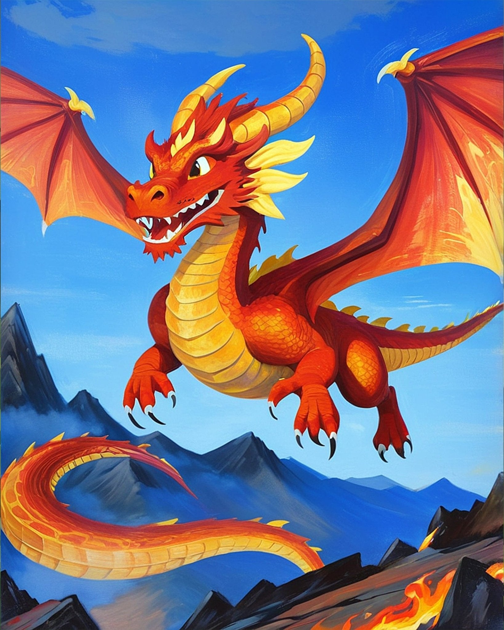 Fiery Dragon Adventure - Kids - miicreative