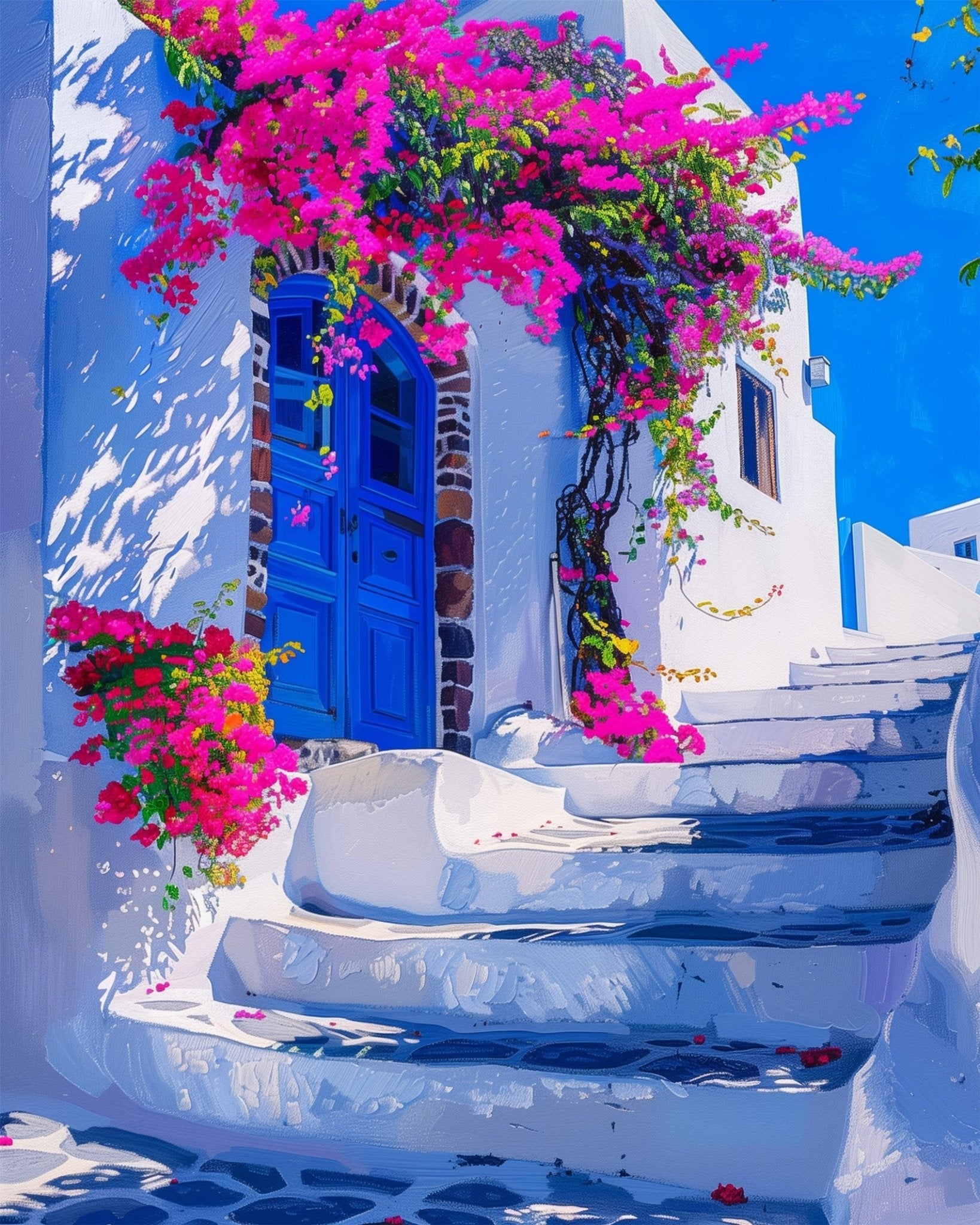 Firostefani - Santorini - miicreative - Paint by Numbers Fixed Kit - Pre-designed Kit