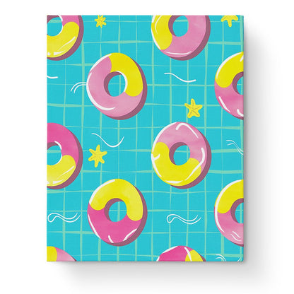 Floating Donuts Pattern - Minimalistic - miicreative