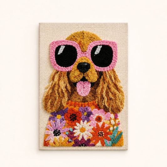 Flower Power Pup - Vertical Edition