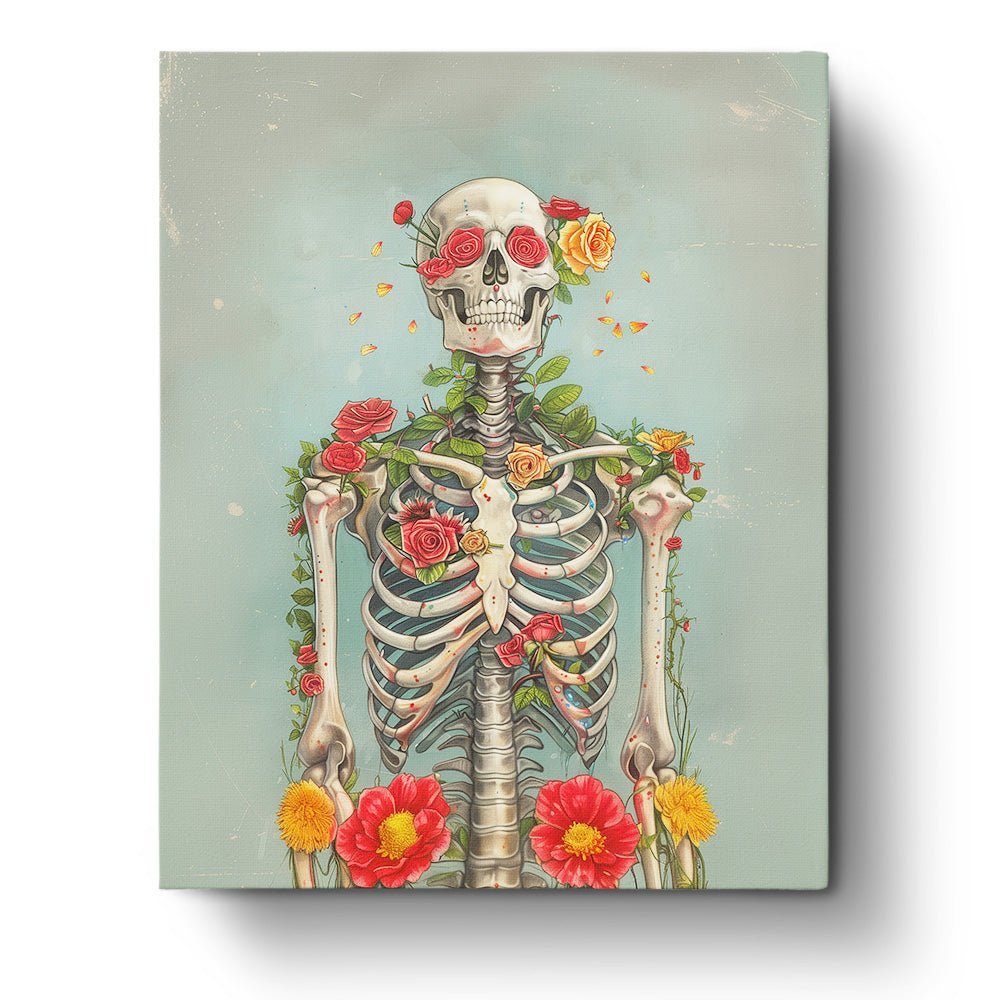Floral Skullscape - Skeleton - miicreative