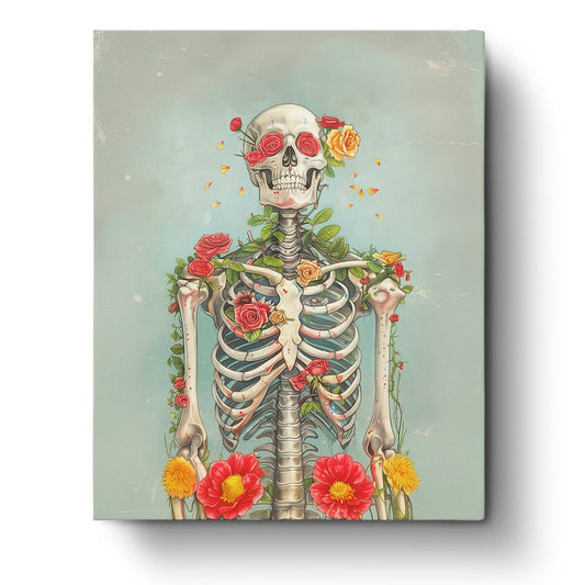 Floral Skullscape - Skeleton - miicreative