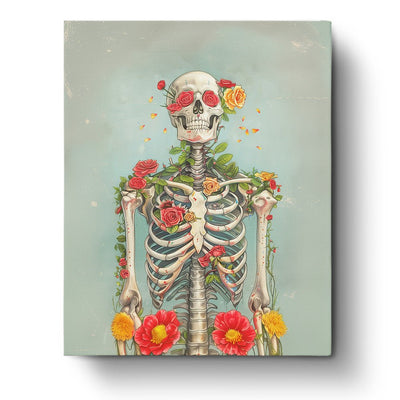 Floral Skullscape - Skeleton - miicreative - Paint by Numbers fixed Kit