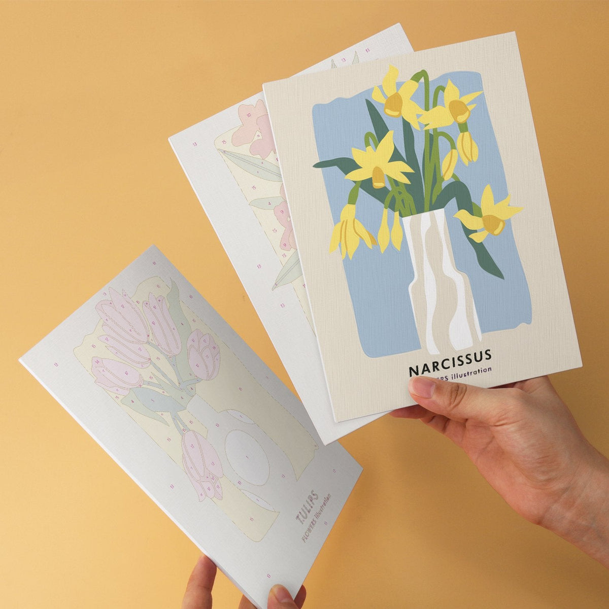 Garden Blooms – Set of 6 Mini Paintings - miicreative