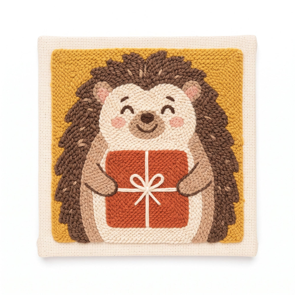 Gift-Giving Hedgehog - Square Edition - miicreative
