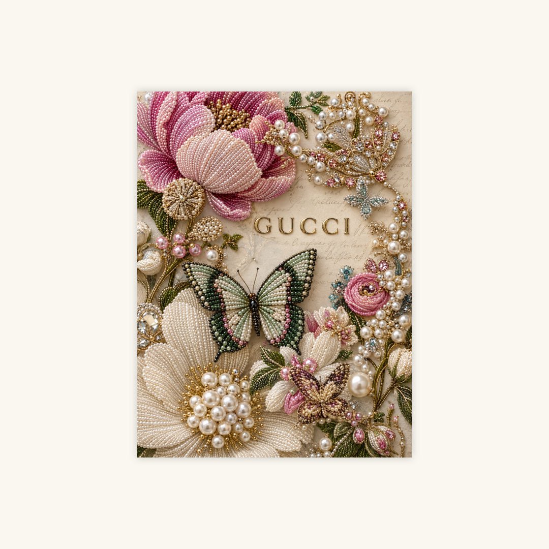 Gilded Butterfly Garden – Pearl Painting - miicreative