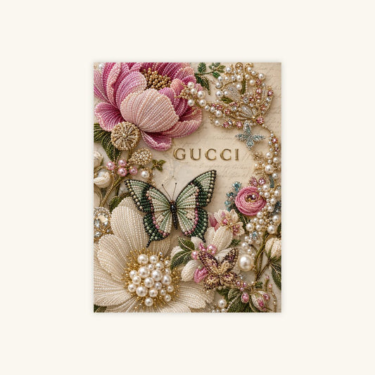 Gilded Butterfly Garden – Pearl Painting - miicreative