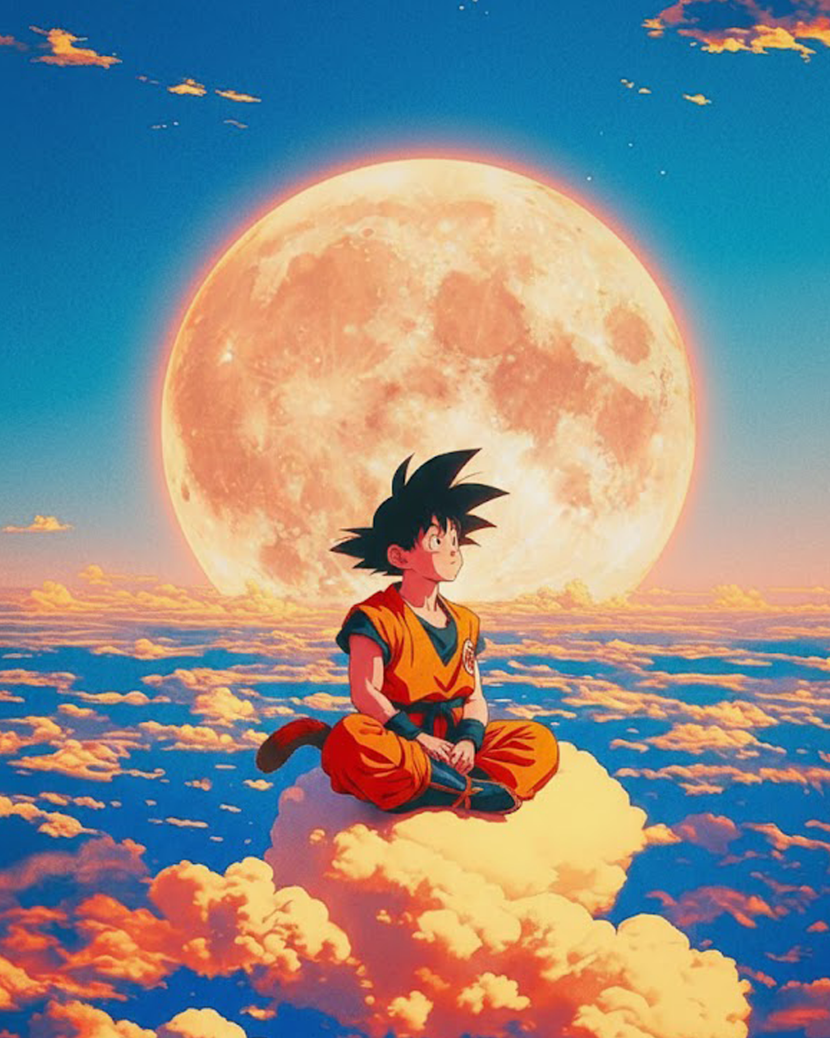 Goku Serenity in Clouds - Anime - miicreative