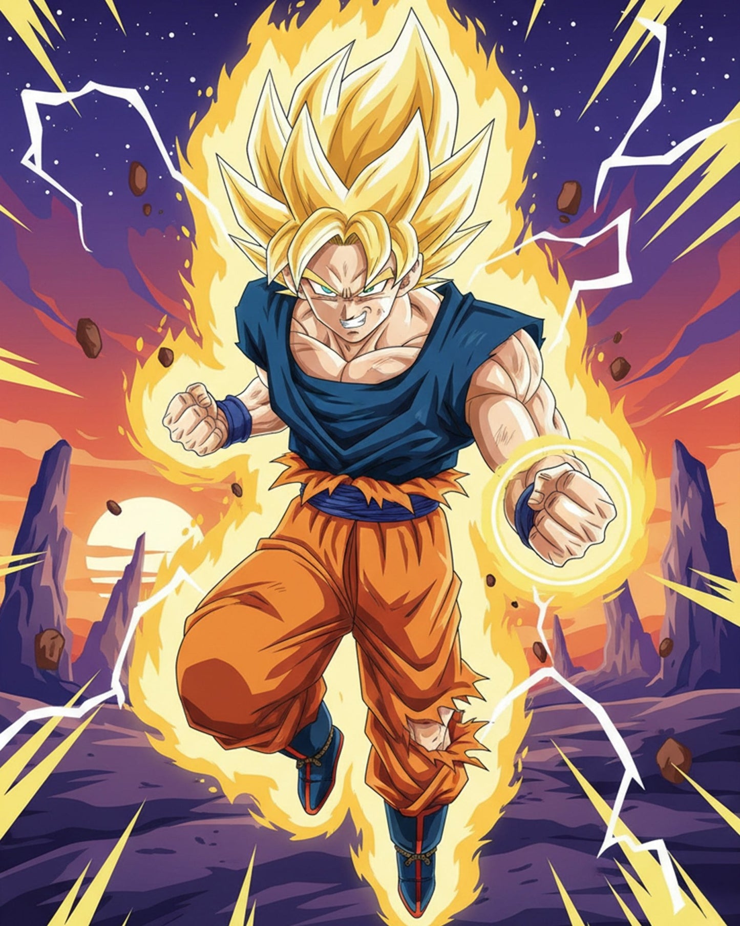 Goku Super Saiyan Power - Anime - miicreative