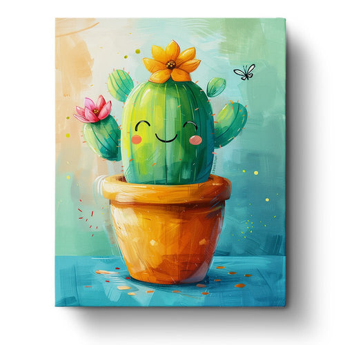 Happy Mexican Cactus - miicreative - Paint by Numbers Fixed Kit - Pre-designed Kit