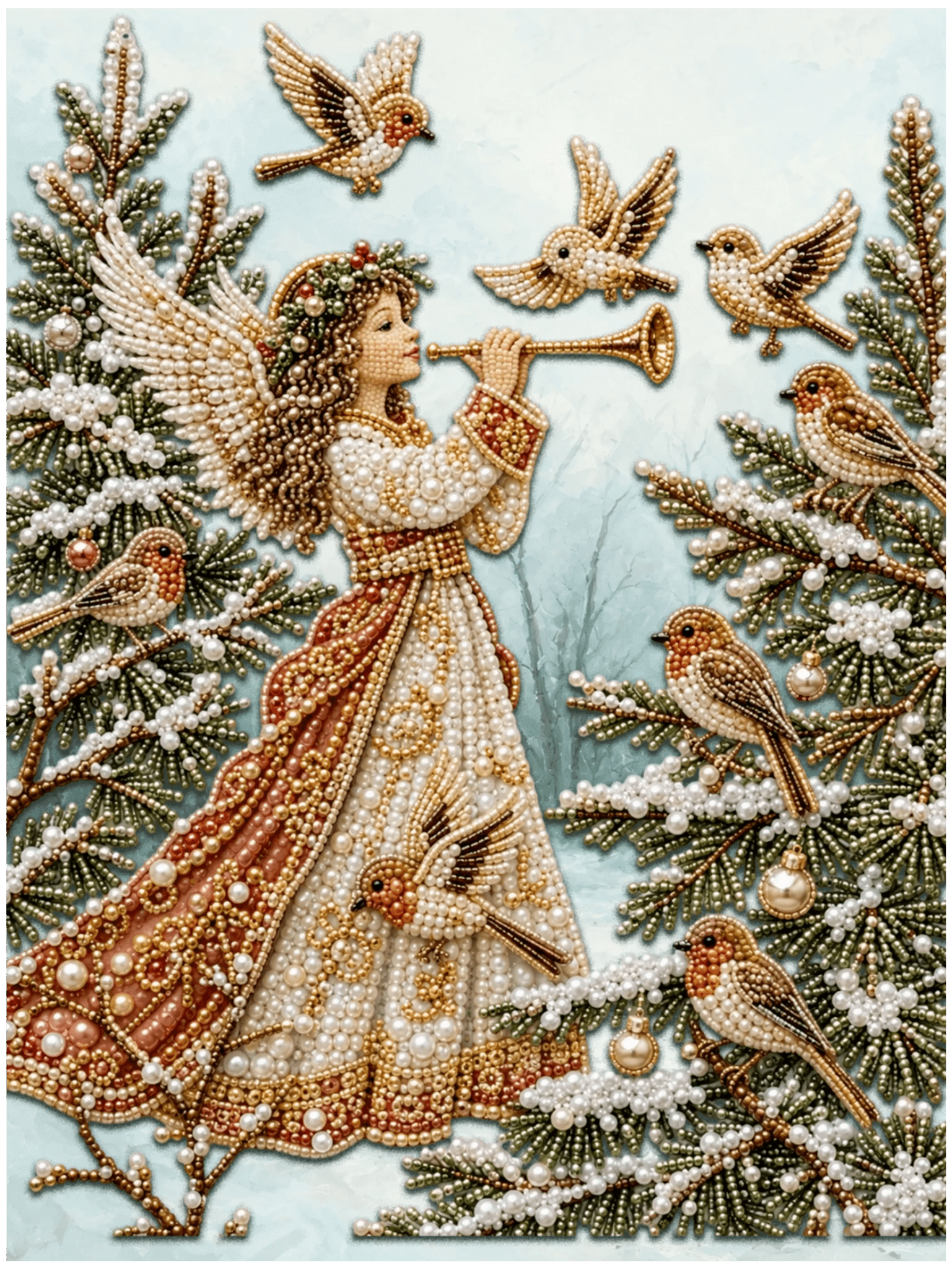 Heaven’s Christmas Melody - Pearl Painting - miicreative