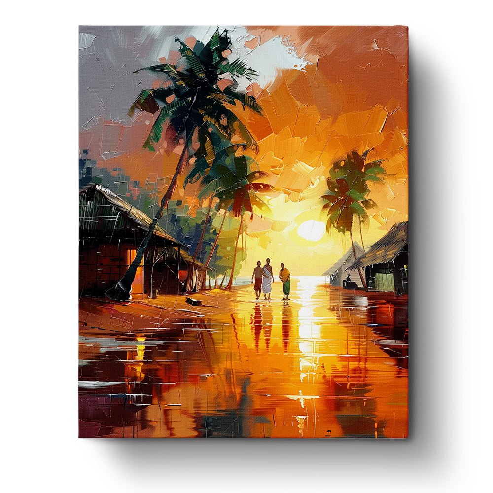 Indian Ocean Sunset - miicreative - Paint by Numbers Fixed Kit - Pre-designed Kit