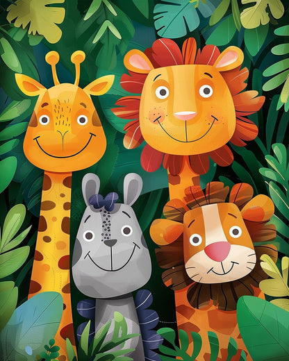 Jungle Friends Painting Set - Kids - miicreative