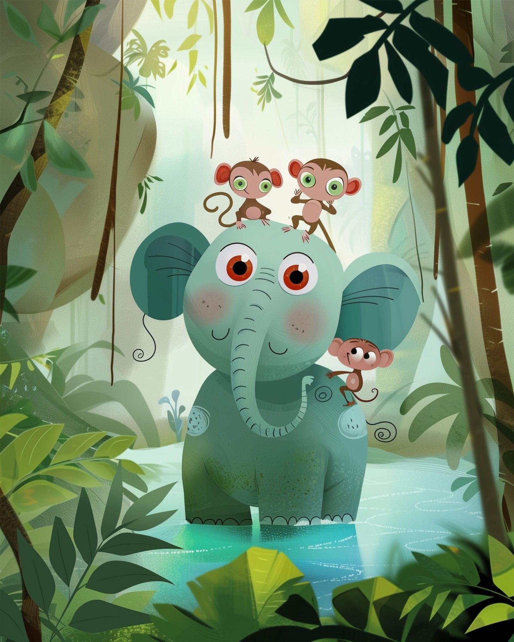 Jungle Friends Painting Set - Kids - miicreative