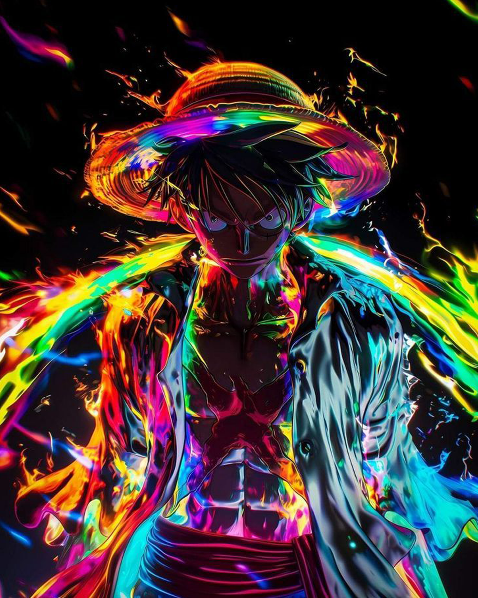 Luffy Vibrant Aura - Anime - miicreative
