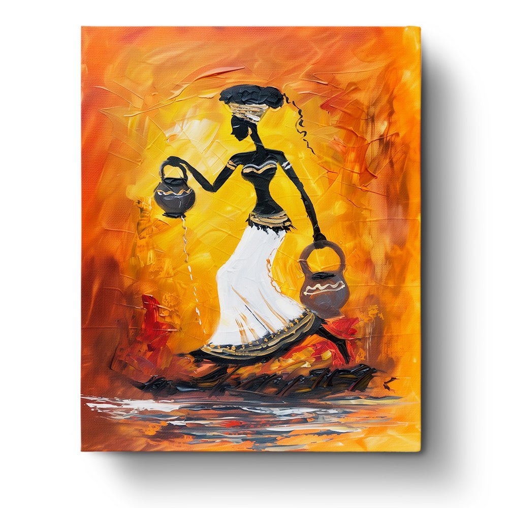 Majestic African Woman with Jugs - miicreative