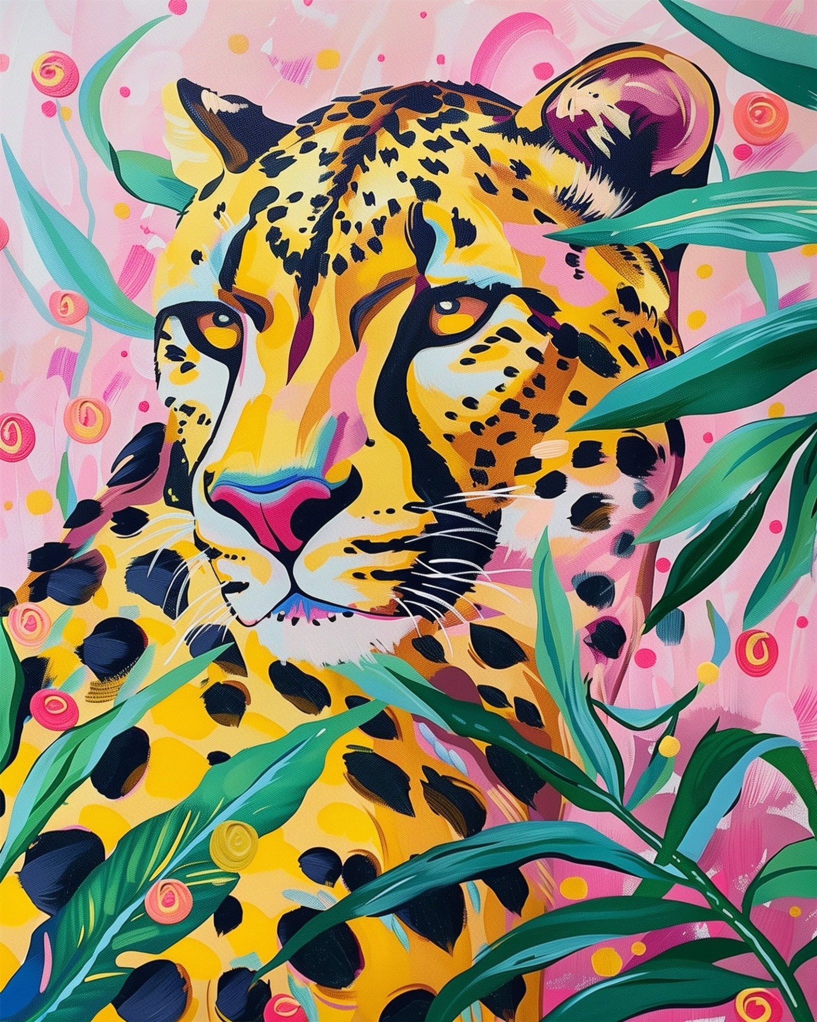 Majestic Leopard - Abstract Animals - miicreative
