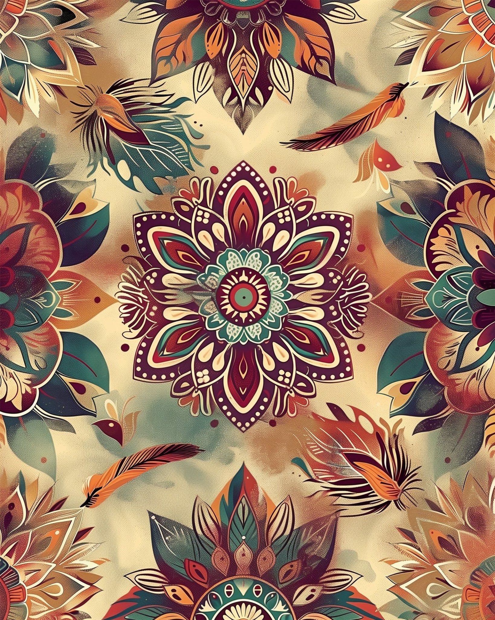 Mandala Whirlwind - Bohemian Vibes - miicreative