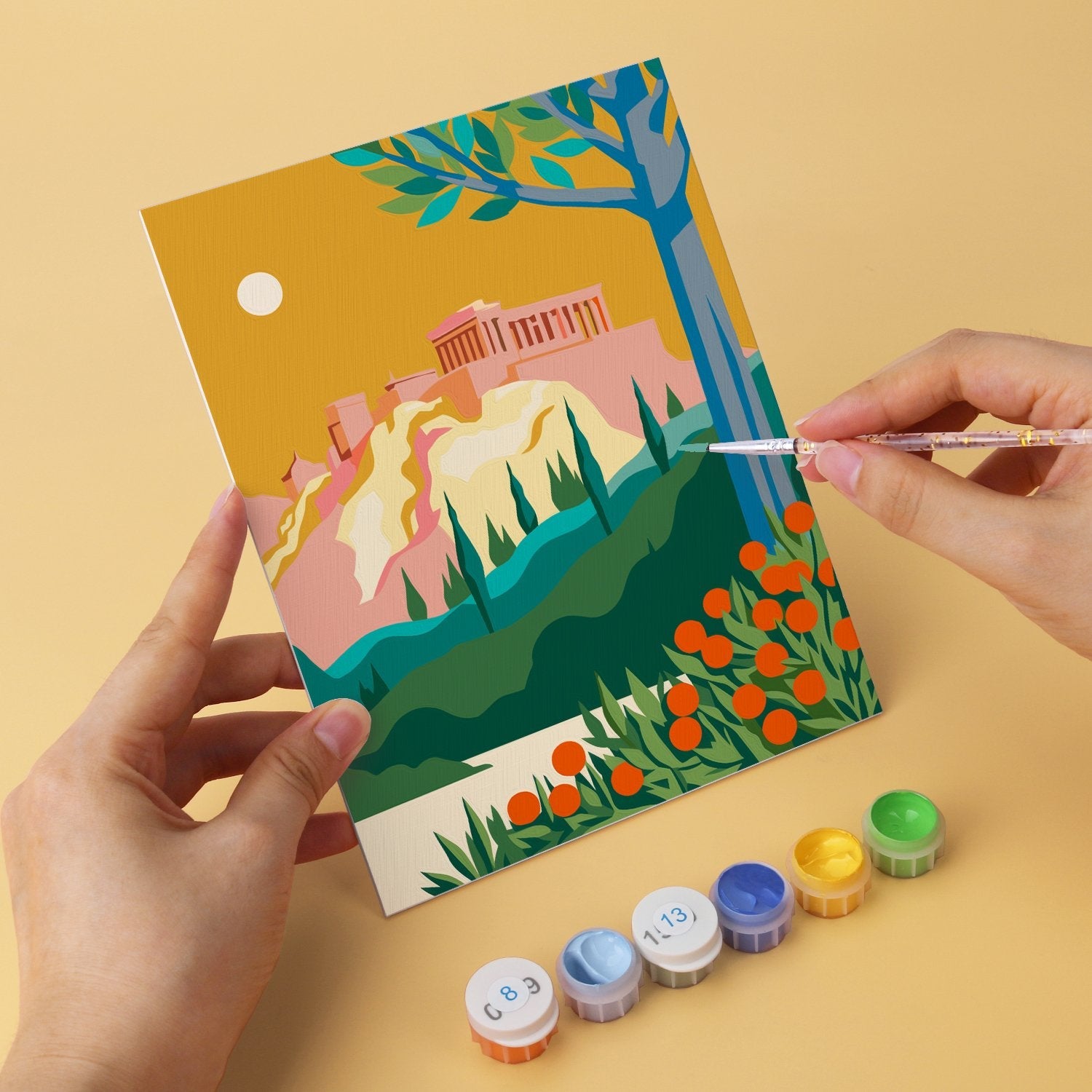 Mediterranean Escapes – Set of 6 Mini Paintings - miicreative