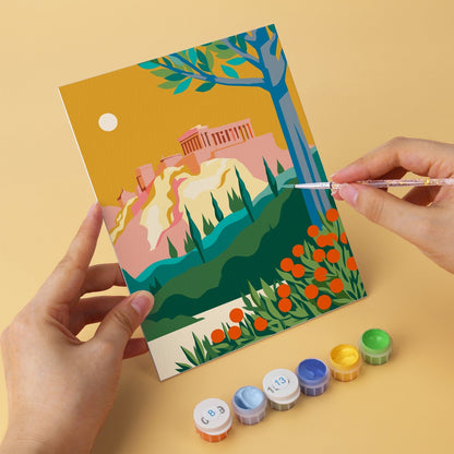 Mediterranean Escapes – Set of 6 Mini Paintings - miicreative