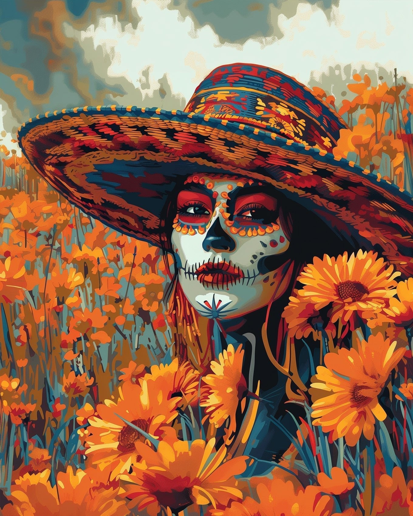 Mexican Flower Person - miicreative