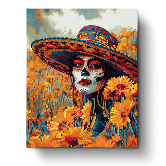 Mexican Flower Person - miicreative - Paint by Numbers Fixed Kit - Pre-designed Kit