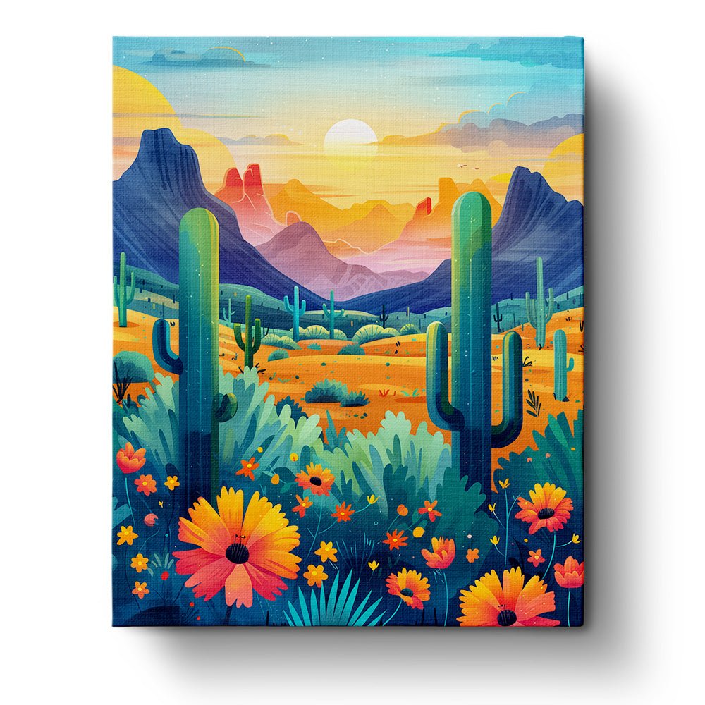 Mexican Landscape - miicreative - Paint by Numbers Fixed Kit - Pre-designed Kit