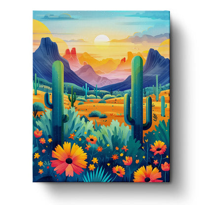 Mexican Landscape - miicreative - Paint by Numbers Fixed Kit - Pre-designed Kit