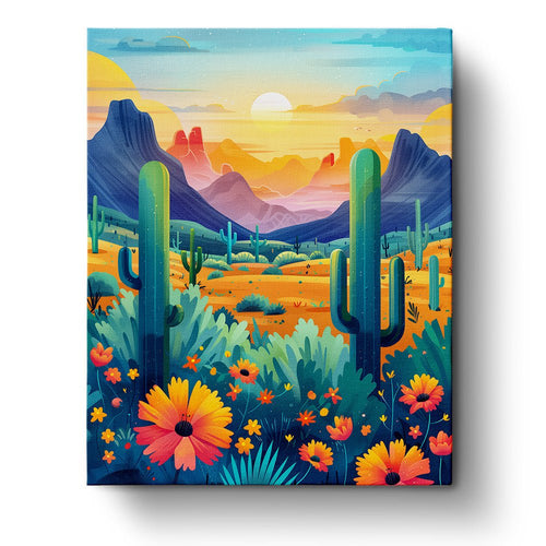Mexican Landscape - miicreative - Paint by Numbers Fixed Kit - Pre-designed Kit