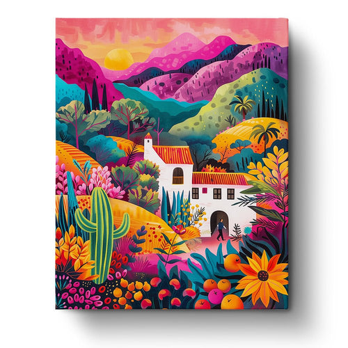 Mexican Landscape - miicreative - Paint by Numbers Fixed Kit - Pre-designed Kit