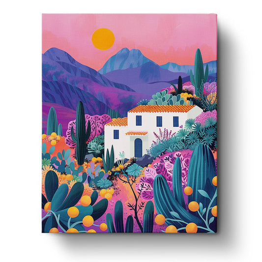 Mexican Landscape - miicreative - Paint by Numbers Fixed Kit - Pre-designed Kit