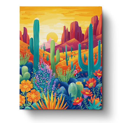 Mexican Landscape - miicreative - Paint by Numbers Fixed Kit - Pre-designed Kit