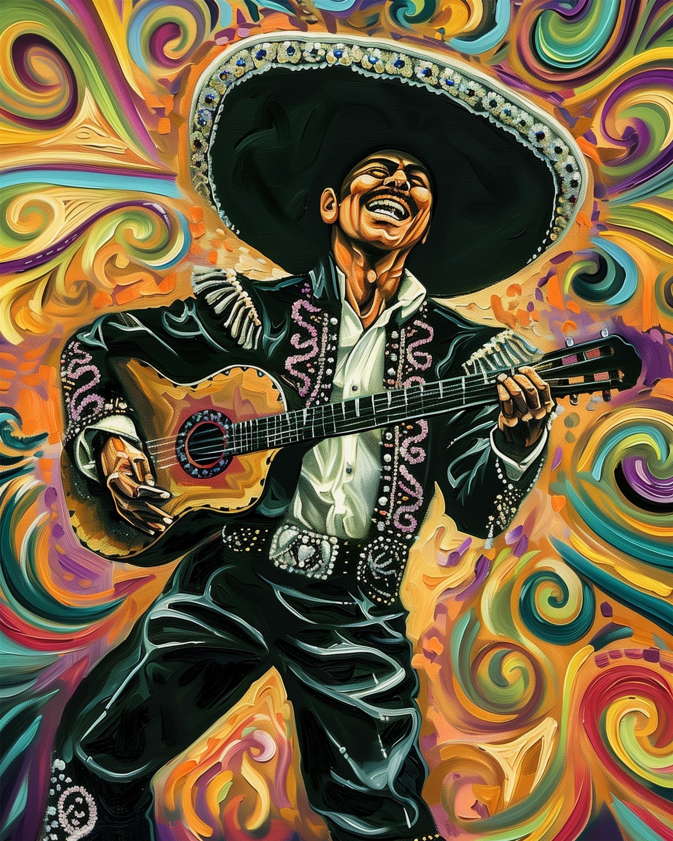 Mexican Mariachi Singer - miicreative - Paint by Numbers Fixed Kit - Pre-designed Kit