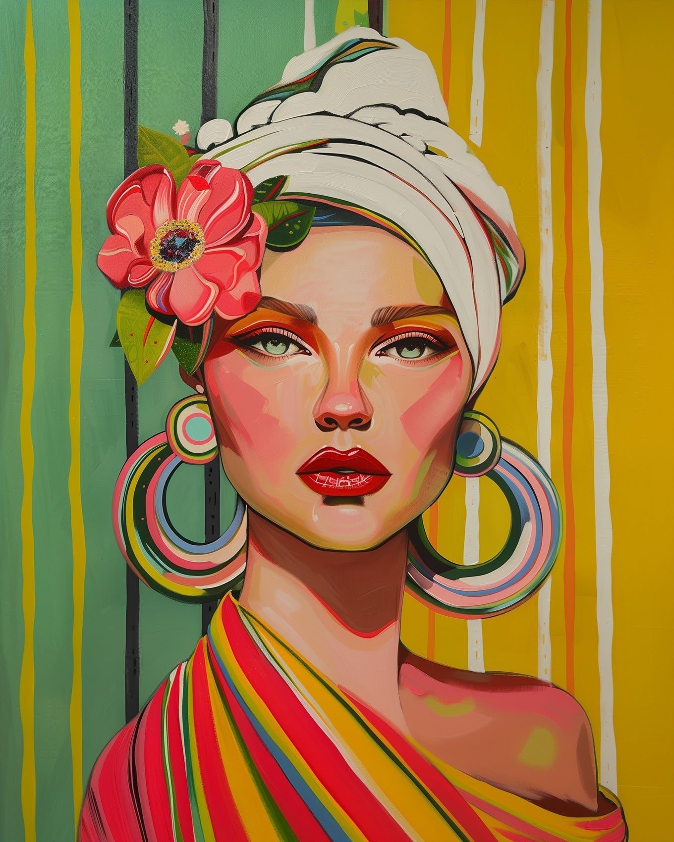 Mexican - Pop - Style Lady - miicreative - Paint by Numbers Fixed Kit - Pre-designed Kit