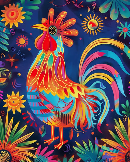 Mexican Rooster Alebrije - miicreative