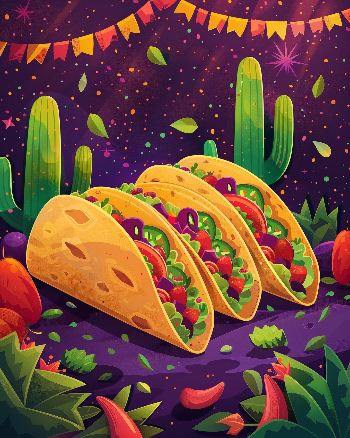 Mexican Tacos - miicreative - Paint by Numbers Fixed Kit - Pre-designed Kit