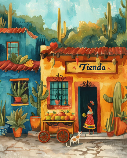 Mexican Tiendita - miicreative - Paint by Numbers Fixed Kit - Pre-designed Kit