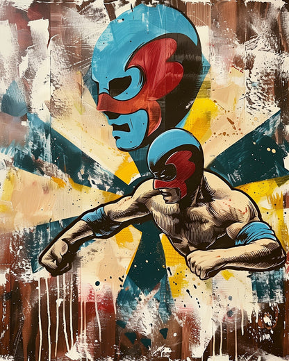 Mexican Wrestler - miicreative - Paint by Numbers Fixed Kit - Pre-designed Kit