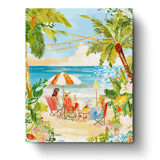 Miami Beach - miicreative - Paint by Numbers Fixed Kit - Pre-designed Kit