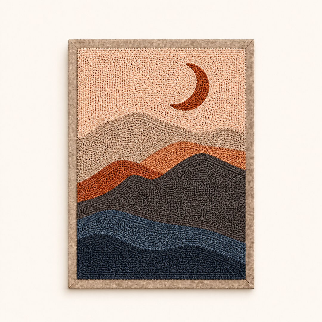 Moonlit Mountain Waves - Vertical Edition - miicreative