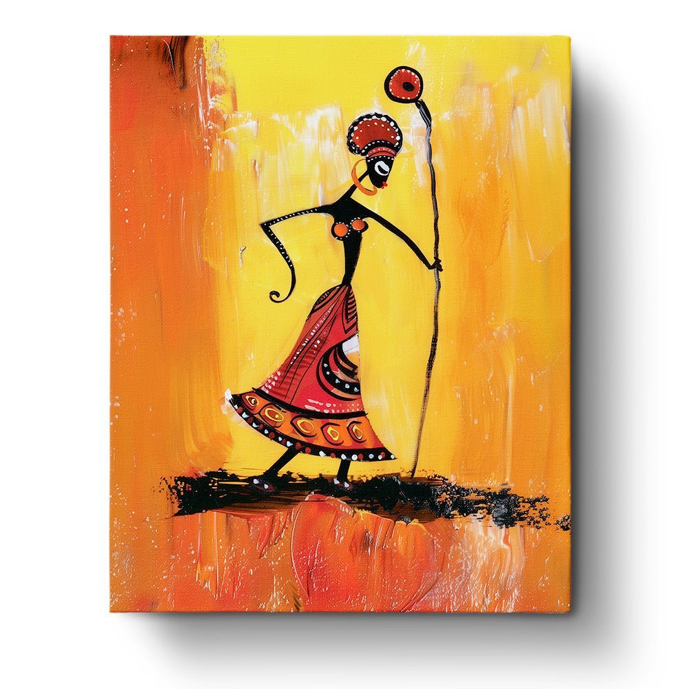 Mystical African Woman with Enchanted Staff - miicreative