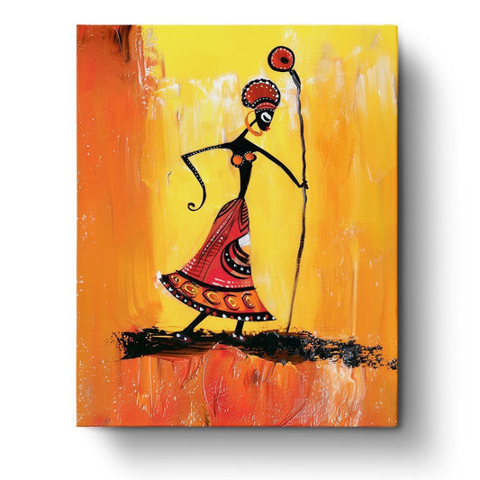 Mystical African Woman with Enchanted Staff - miicreative