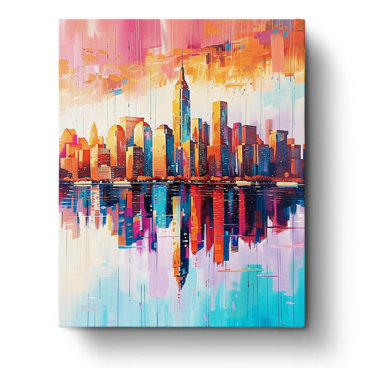 New York Skyline at Sunset - USA - miicreative