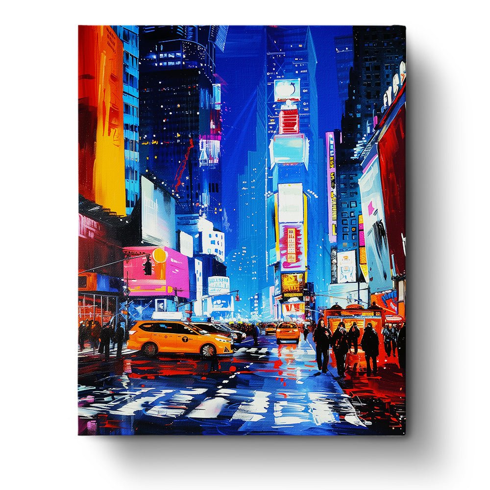 New York - Times Square at Night - miicreative - Paint by Numbers fixed Kit