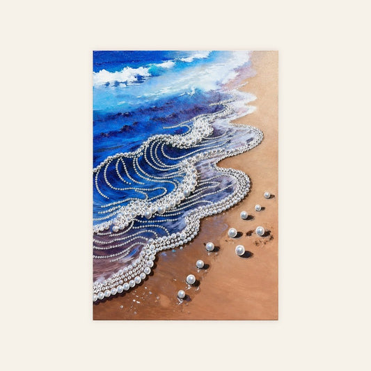 Ocean’s Jeweled Footsteps – Pearl Painting - miicreative