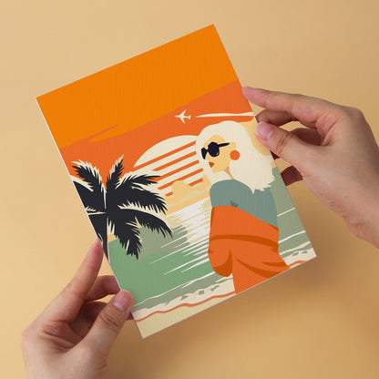 Palm Coast Getaway – Set of 6 Mini Paintings - miicreative