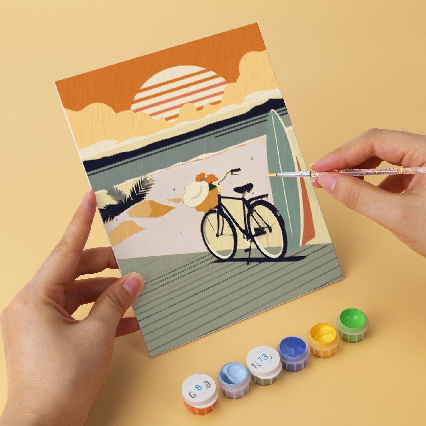 Palm Coast Getaway – Set of 6 Mini Paintings - miicreative